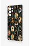 Samsung Note 20 Ultra Compatible Vintage Cat Portraits Patterned Silicone Case - 4
