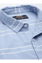 Men Slim Fit Striped Spread Collar Casual Shirt - 7