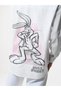 White Bugs Bunny Oversized Long Sleeve Shirt - 6