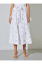 Floral A-Line Ankle-Length Skirt - 2