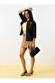 Black Embroidered Daisy Relaxed Fit Shirt - 4