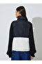 Color Block Pocket Details Zip-Up Puffer Vest - 6
