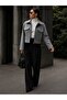 Women's Pocket Detailed Zippered Cashmere Crop Jacket - 2
