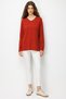 Women's V-Neck Collar Embroidered Blouse K.Kiremit - 4