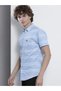 Men Slim Fit Striped Spread Collar Casual Shirt - 8