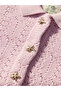 Pink Long Sleeve Knit Polo Shirt - 5
