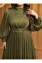 Plus Size Olive A-Line Maxi Dress - 6