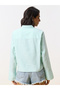 Mint Green Striped Long Sleeve Relaxed Fit Shirt - 5