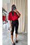Red Short Poncho - 60665 - 6
