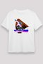 Snowboarding Printed Unisex White T-Shirt - Tshirt