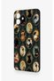 Samsung A07 Compatible Vintage Cat Portraits Patterned Silicone Case - 3