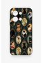 Redmi 15C 4g Compatible Vintage Cat Portraits Patterned Silicone Case - 2