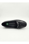 Women's Genuine Leather Heel Gel Black Mother Shoes - 2