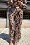 Leopard Pattern Lace-Up Pantoon - 3
