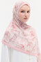 Watercolor Pattern Kraş Shawl - Powder - 3