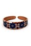 Multi-Colored Mandala Fine Copper Ring, Hand-Embroidered Adjustable Model - 3