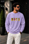 Men's Cool Boys Slogan Printed Cycling Round Neck Casual Sweatshirt