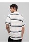Men Striped Oversized Fit Polo T-Shirt - 6