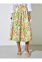 Multi Floral Print Midi Skirt - 2