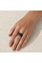 Green orange zigzag chunky copper ring, adjustable - 4