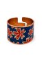 Black copper damask thick copper ring, adjustable - 3