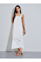 Multi-Color Floral Print Ruffle Straps Maxi Nightdress