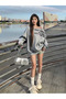 Women's Est:1988 Printed Boat Neck New Season Oversize Sweatshirt