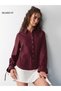 Burgundy Regular Fit Long Sleeve Shirt