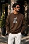 Men's Lost My Cool Slogan Printed Cycling Round Neck Casual Sweatshirt