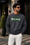 Men's Strong Gothic Printed Cycling Round Neck Casual Sweatshirt