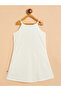 Girls Solid Shoulder Straps Sleeveless A-Line Dress - 3