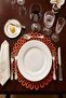 Galaxy Series Decorative Single Placemat Model Round American Service Placemat Knitted Placemat Handmade Stylish Table Decoration Dining Table Breakfast Table Tableware Decor Home and Kitchen Accessory