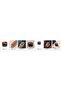 Green orange zigzag chunky copper ring, adjustable - 2