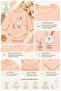 100% Organic Cotton Long Sleeve Body Suit - 3