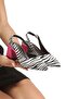 Silvery Fuchsia Zebra Toe-Toe Shoes with Open Back 5 cm Coated Heel New Season - 4