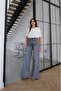 Blue Distressed Darell Wide Leg Jeans - 4
