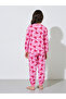 Girls All Over Bow Print Sweatshirt and Cuffed Pants Pyjama Set - 6
