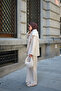 Women's Shawl Detailed Shirt Set Stone - 4