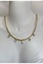 Stone Detailed Gold Stylish Necklace - 3