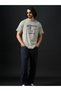Men Grey Attack on Titan Survey Corps Graphic Round Neck T-Shirt - 5