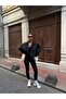 Belted Jacket with Collar and Buttons Trench Coat - 4