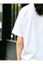 Girls White Cotton Short Sleeve T-Shirt with Rainbow Heart Print - 5