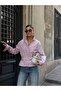 Studded Belted Zippered Trench Jacket - 4