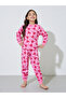 Girls All Over Bow Print Sweatshirt and Cuffed Pants Pyjama Set - 3