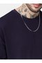 Men Oversized Purple Long Sleeve Round Neck Cotton T-Shirt - 5