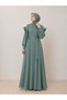 Medina Silk Dress with Shoulder and Cuff Piping 150 cm Anka262038
