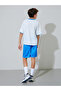 Teen Boys Striped Graphic Print Oversized T-Shirt and Shorts Active Set - 5