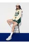 Slytherin House Crest Polo Crop Top with Long Sleeve - 2