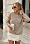 Women's Mink Soft Textured Buttoned Knitwear Cardigan - 2