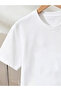 Kids White Short Sleeve T-Shirt with Polo Horse Print - 3